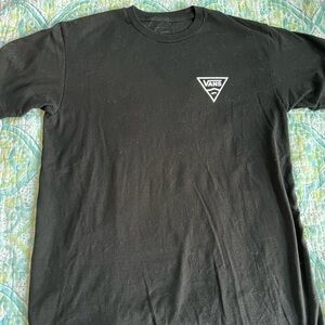 Vans Men's Black Tee with Logo